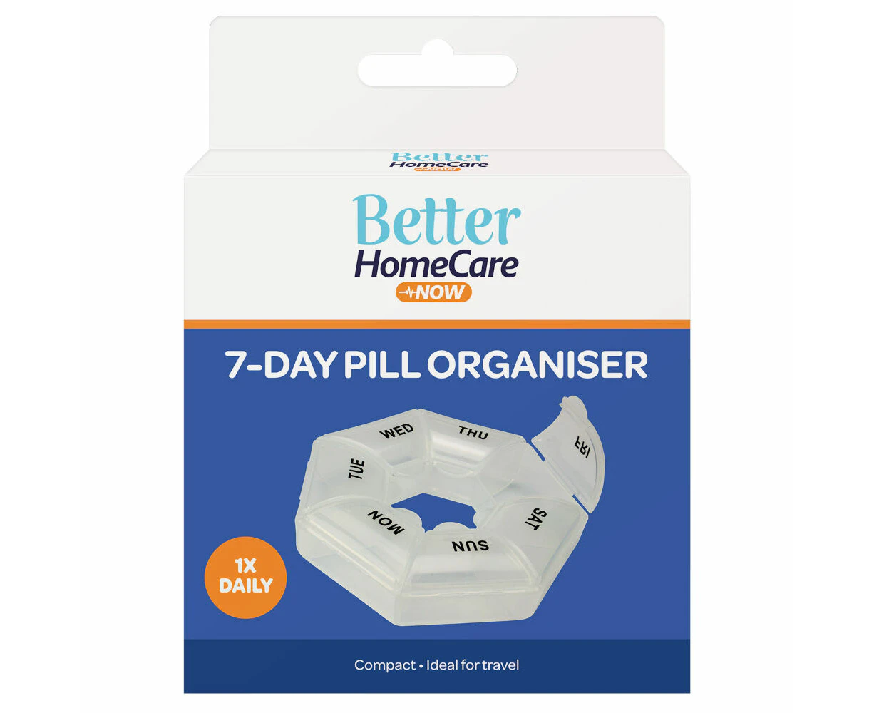 Better Home Care Now Pill Box Reminder Round 7 Day 8.5 x 2.5cm