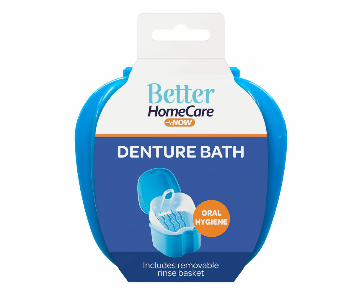 Better Home Care Now Denture Bath with No Spill Strainer