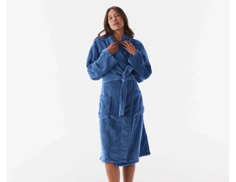 Retreat Women's Microplush Robe - Cornflower