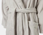 Retreat by Bambury Unisex Microplush Robe - Light Grey