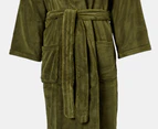 Retreat by Bambury Unisex Microplush Robe - Olive