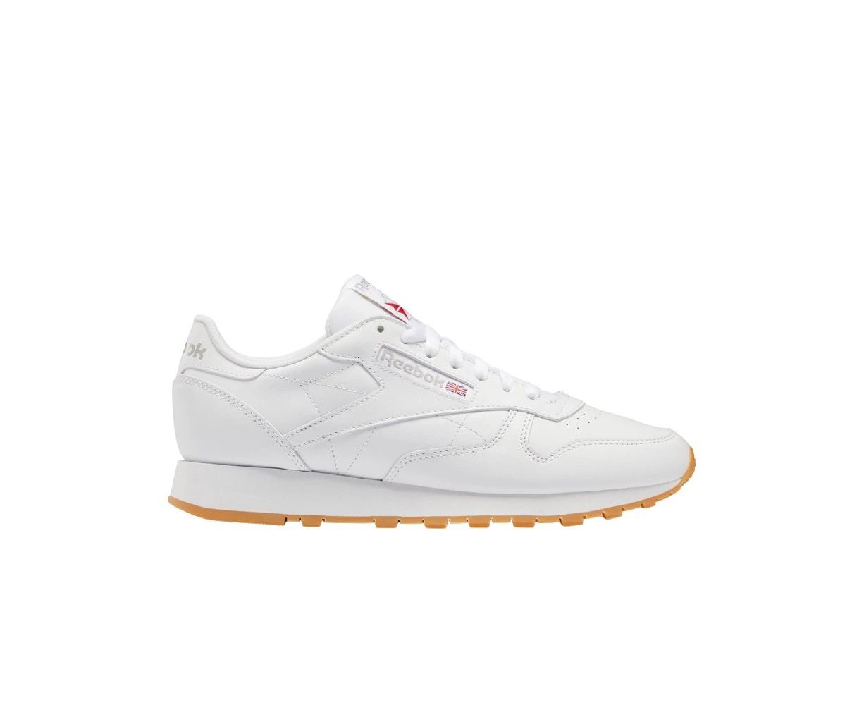 Reebok Classic Leather Shoes White/Pure Grey 3 Unisex Footwear Sneakers