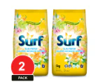 2 Pack, Surf 10kg Laundry Detergent Powder Sun Fresh (2 X 5kg Bags)