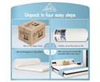 STARRY EUCALYPT Memory Foam Mattress Topper Cool Gel Bamboo Cover 7-Zone 8cm King Single