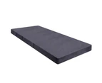 STARRY EUCALYPT Folding Mattress Foldable Sofa Lounge Foam Chair Portable [Colour: 2B2S - Grey]