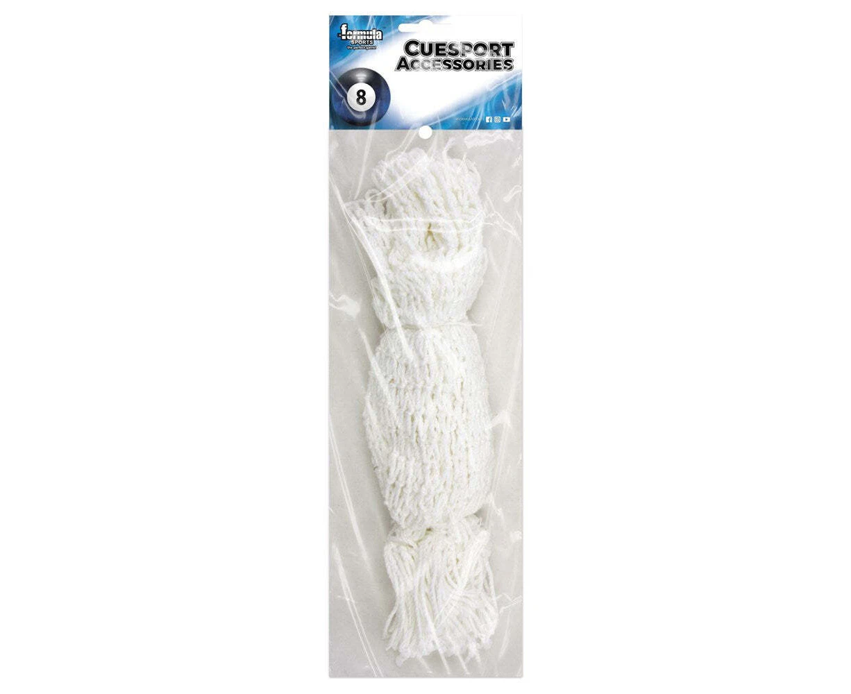 Formula Sports 10" Billiard Snooker Table Pocket Net Replacement Accessory White