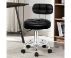 ALFORDSON Salon Stool Swivel Dress Chair Backrest Riley - Black