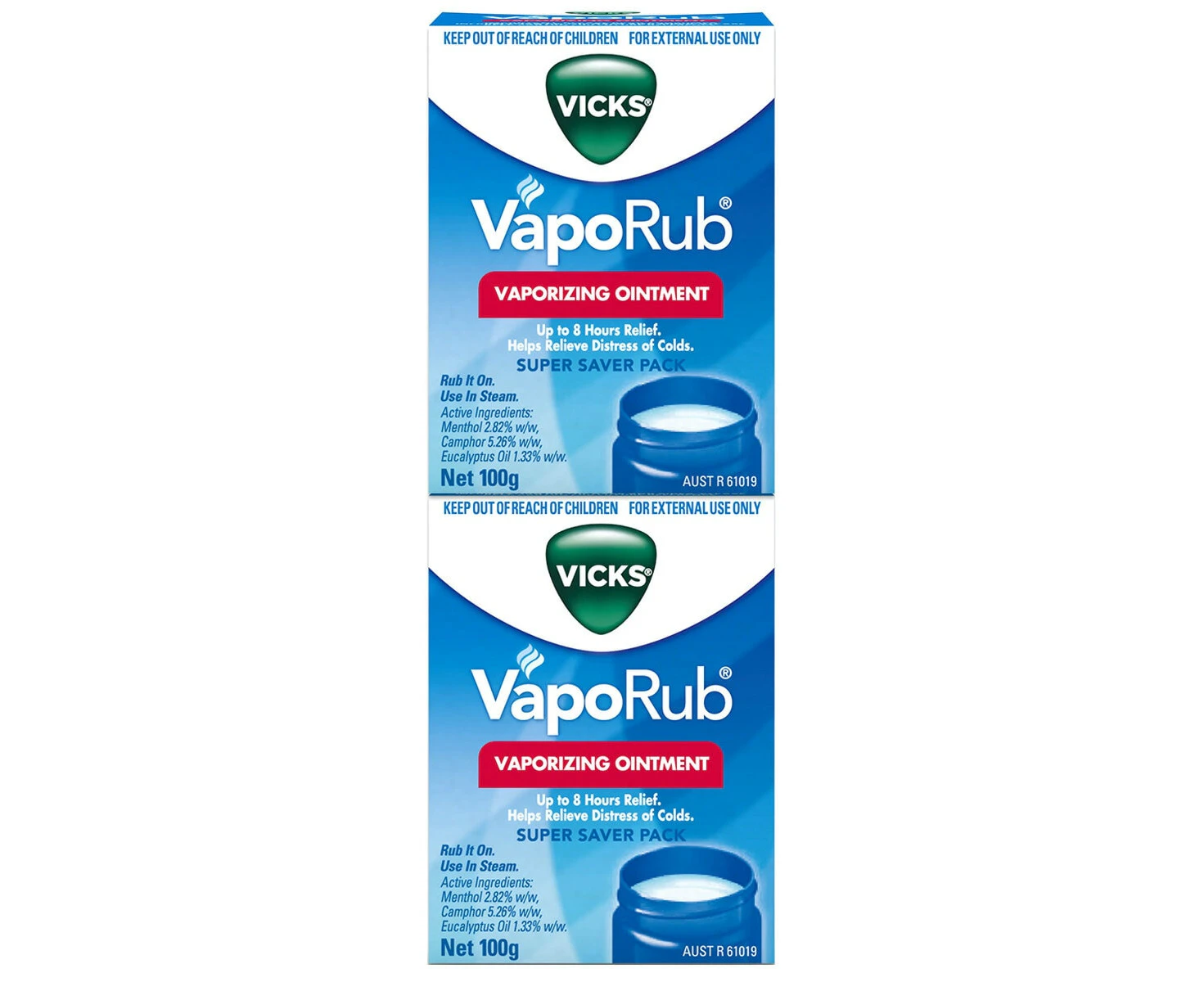 Vicks VapoRub 2 x 100g