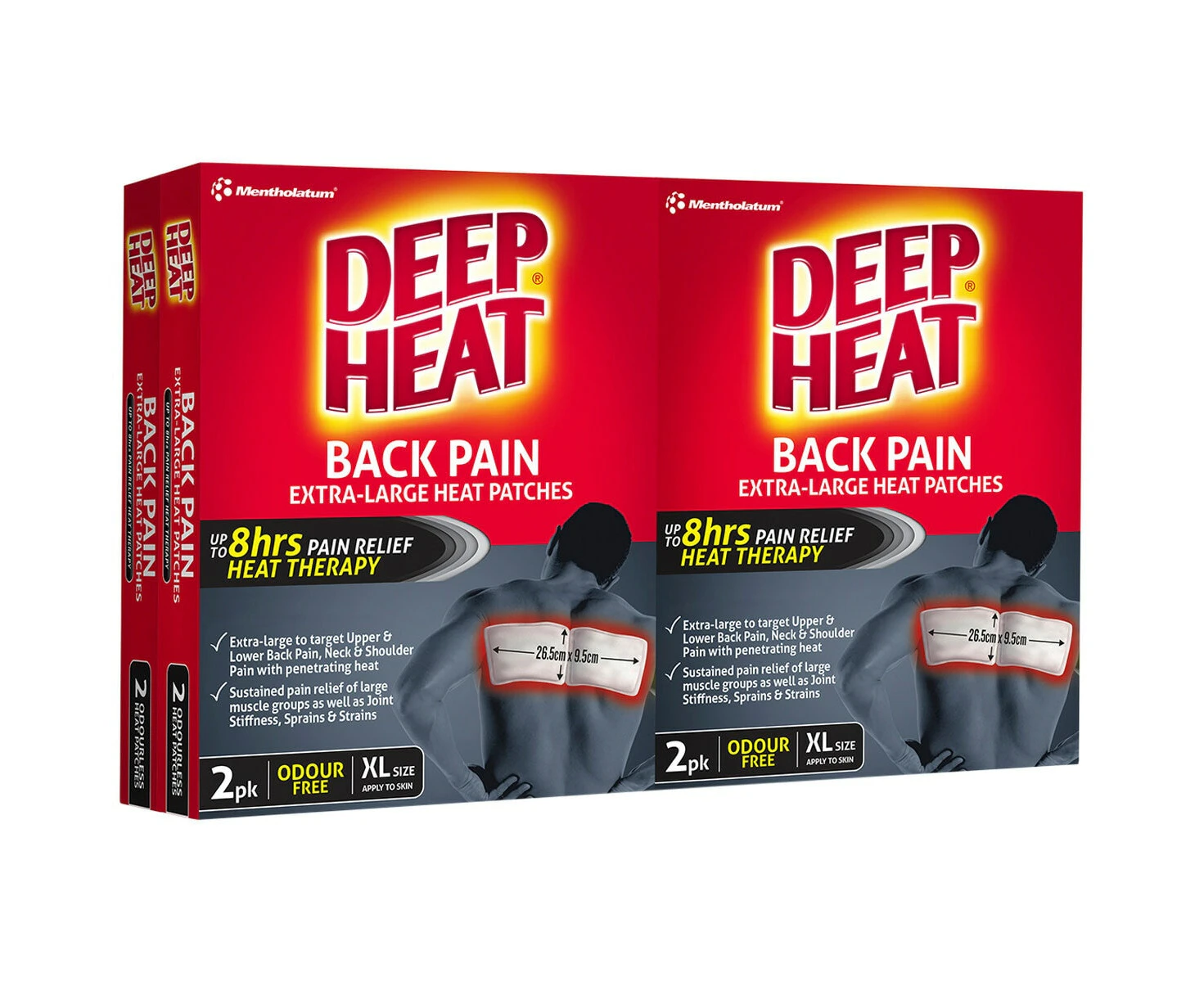 Deep Heat Back Pain Patches 4 x 2 Pack