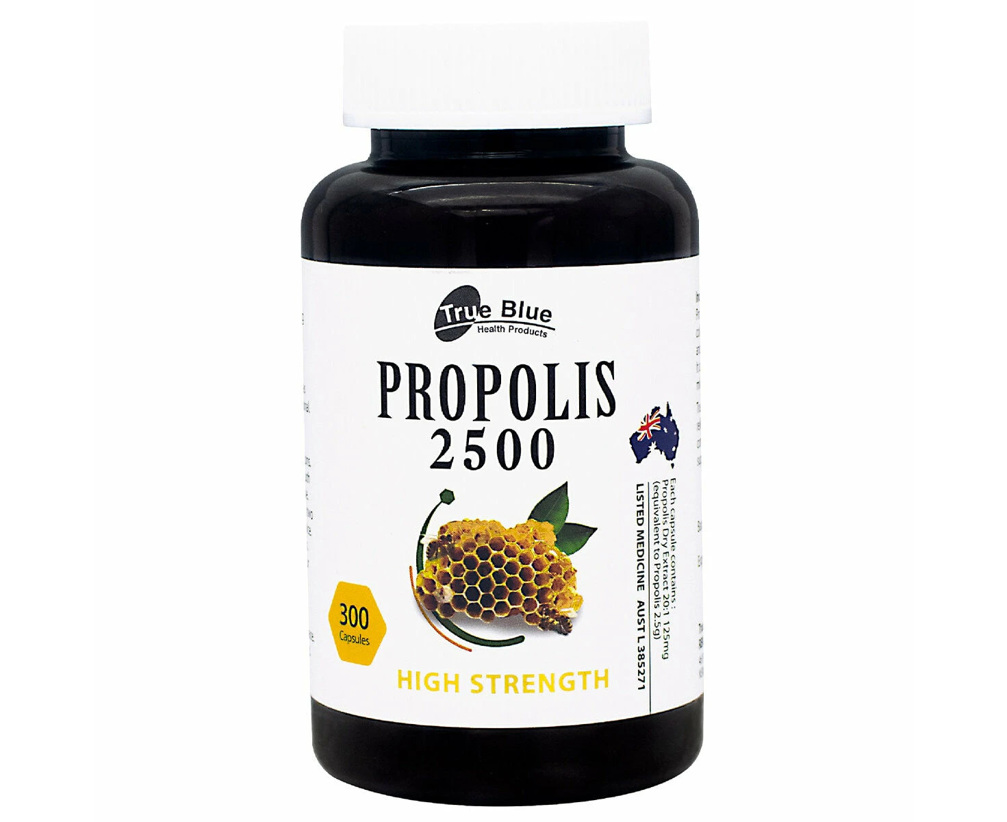 True Blue Propolis 2500mg 300 Capsules