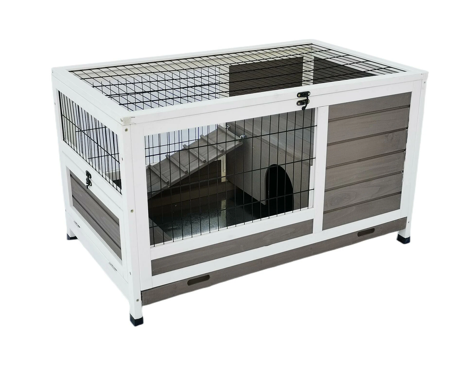 YES4PETS Rabbit Hutch Cat House Cage Guinea Pig Ferret Cage