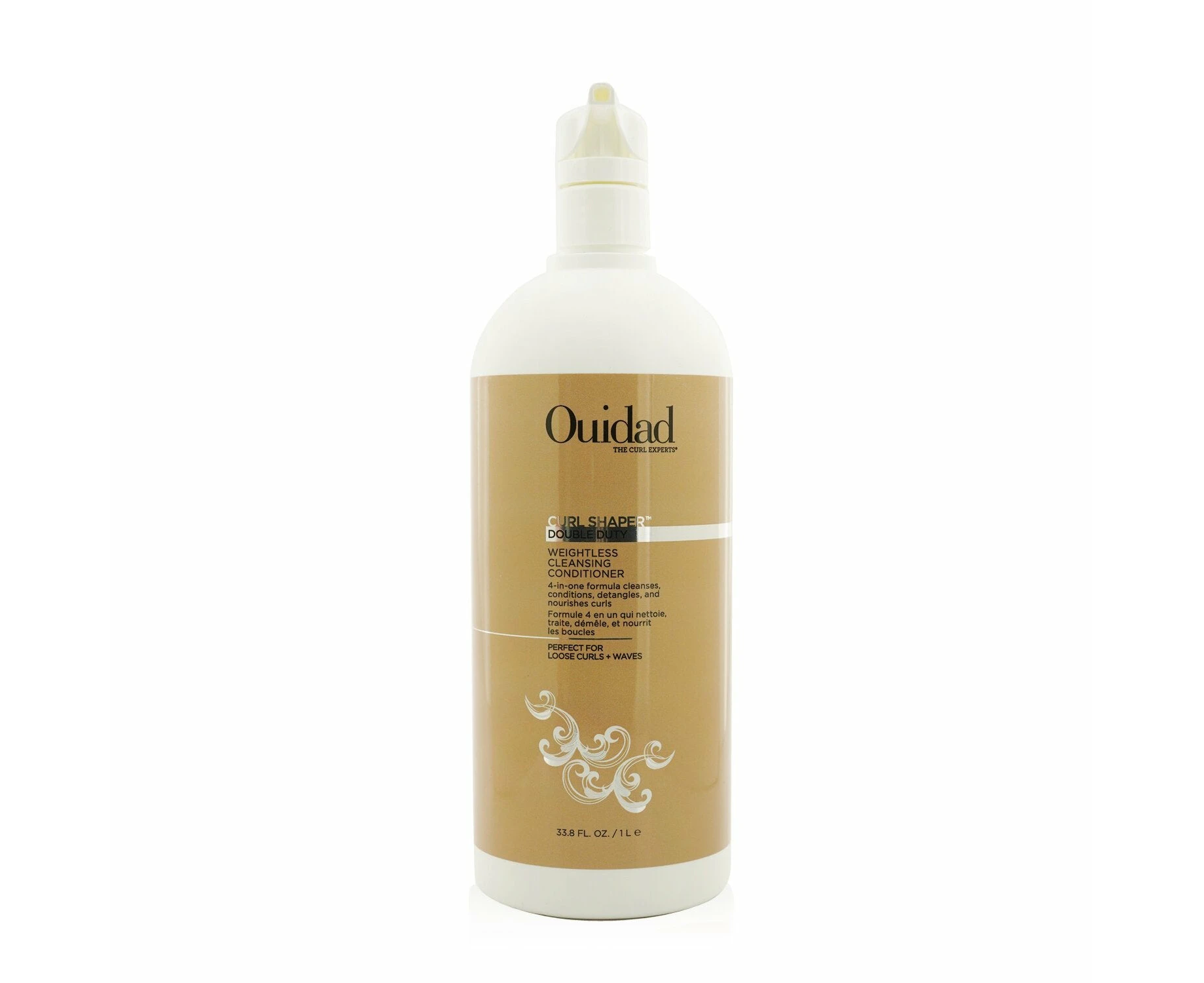 Ouidad Curl Shaper Double Duty Weightless Cleansing Conditioner (For Loose Curls + Waves) 1000ml/33.8oz