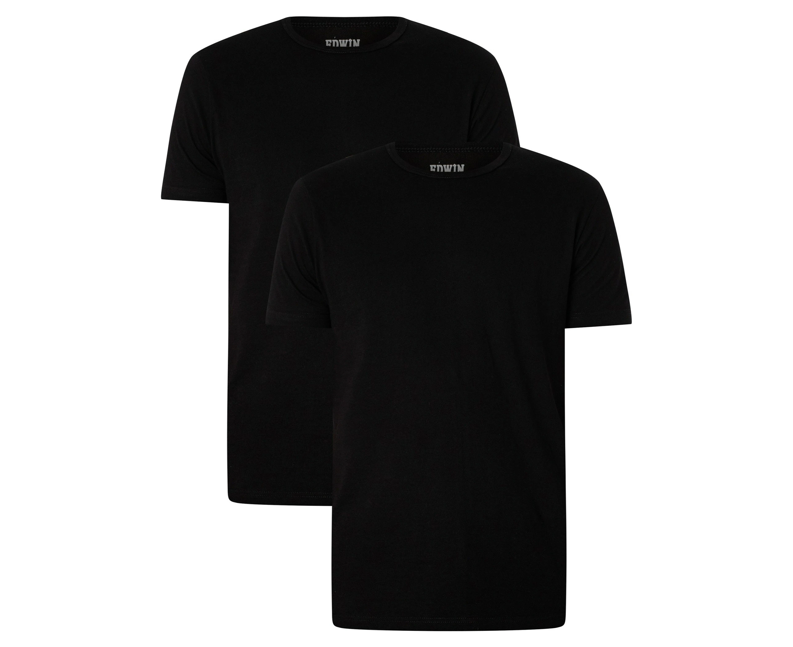 Edwin Men's 2 Pack Jersey T-Shirt - Black