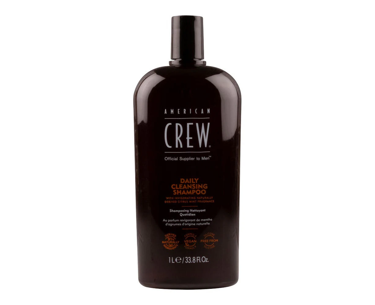 American Crew Men Daily Cleansing Shampoo (For Normal To Oily Hair And Scalp) 1000ml/33.8oz