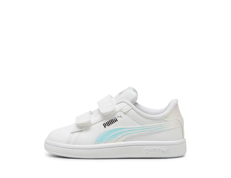 Puma Toddler Smash 3.0 Holo 2.0 Sneakers - Puma White/Mauve Mist/Puma Silver