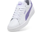 Puma Youth Smash 3.0 Sneakers - White/Lavender Alert