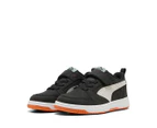 Puma Kids' Rebound V6 Low Sneakers - Black/Glacial Grey/White