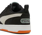 Puma Youth Rebound V6 Low Sneakers - Black/Glacial Grey/White