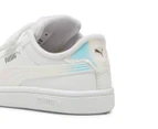 Puma Toddler Smash 3.0 Holo 2.0 Sneakers - Puma White/Mauve Mist/Puma Silver