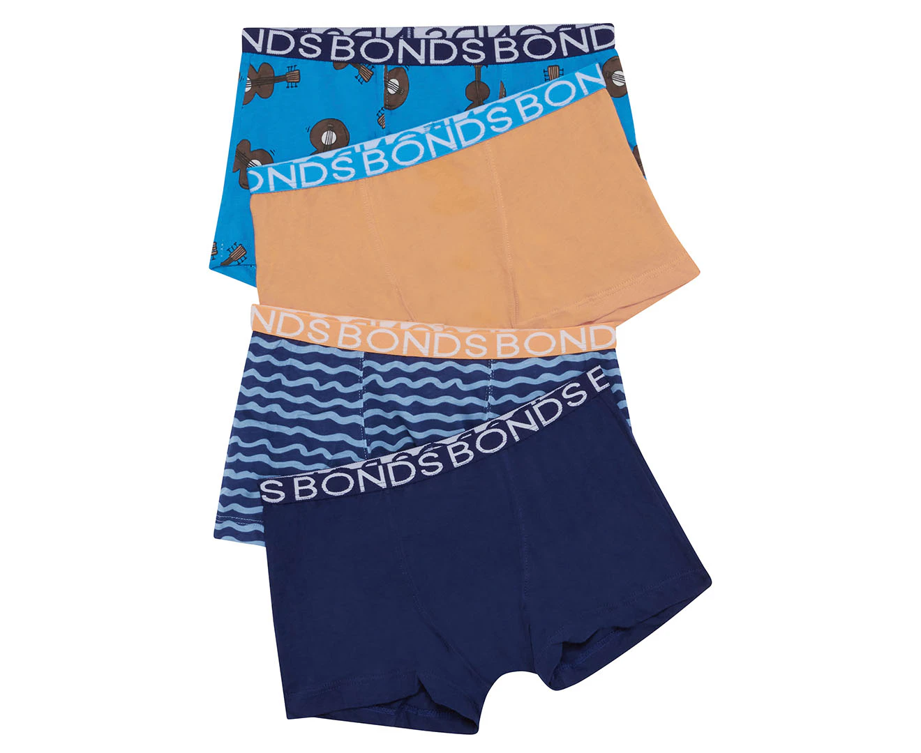 Bonds Boys' Trunks 4-Pack - Multi