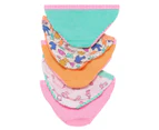 Bonds Girls' Bikini Briefs 5-Pack - Pink/Orange/Print