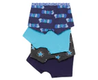 Bonds Boys' Trunks 4-Pack - Bonds Bubble/Navy/Light Blue/Stars