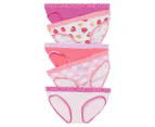 Bonds Girls' Bikini Briefs 5-Pack - Pink/Floral