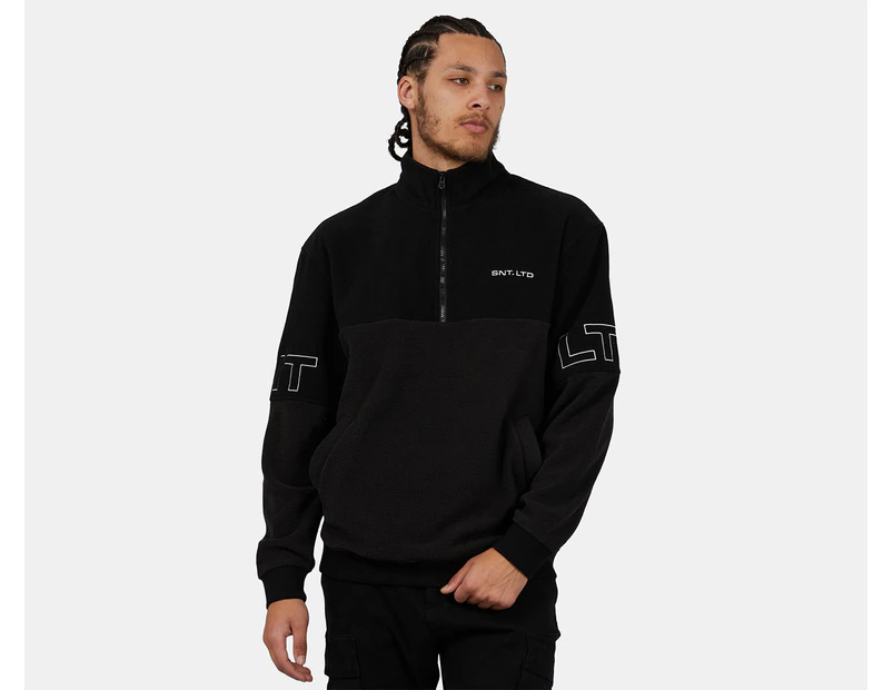 St. Goliath Men's Polar Quarter Zip Jumper - Black