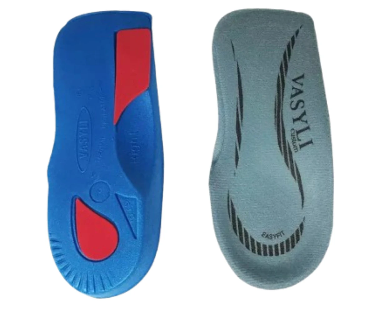 Vasyli Orthotics Easyfit Insole Pain Relief Plantar Fisciar Slim Narrow Easy Fit