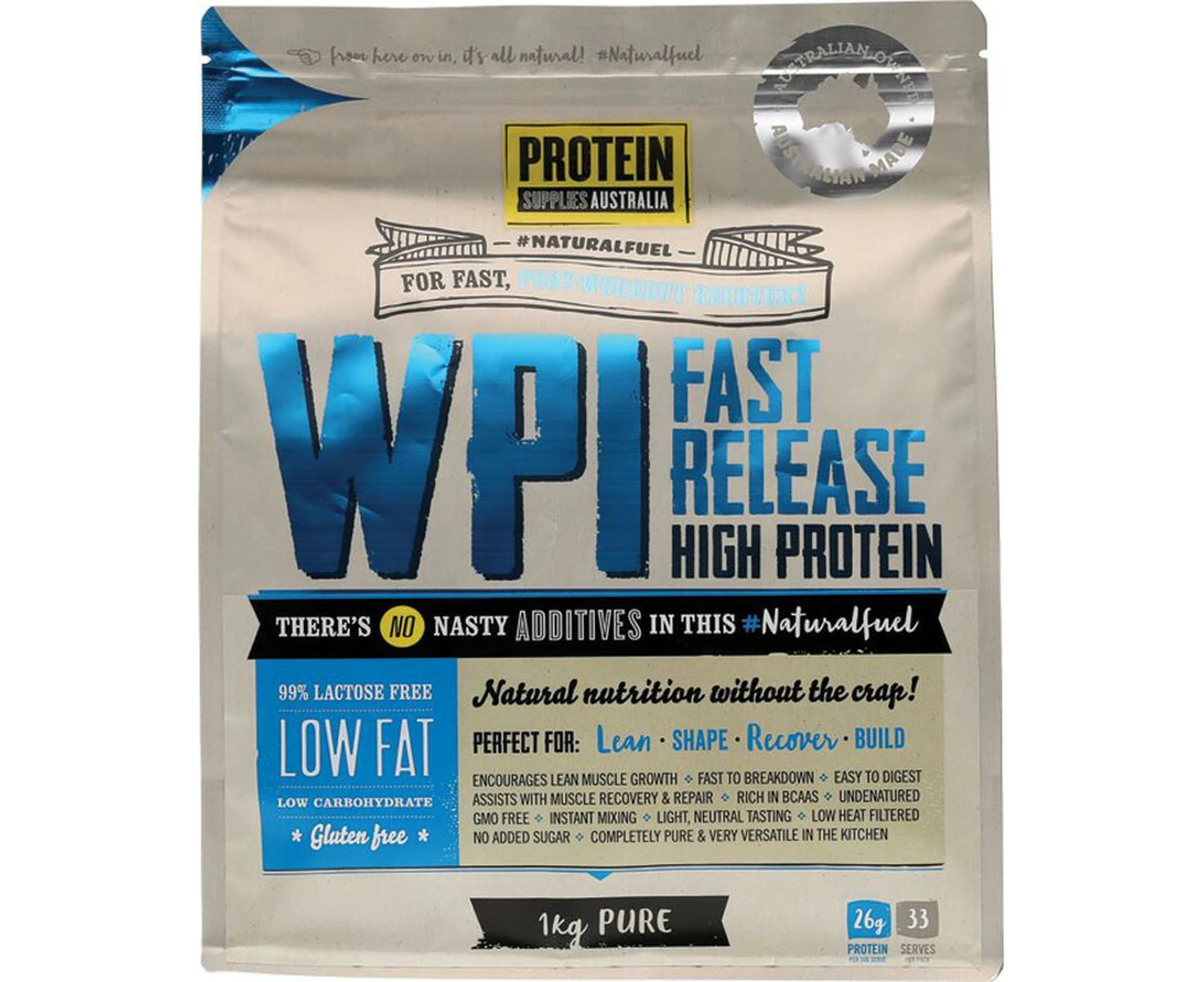 WPI Whey Protein Isolate (Pure) - 1kg