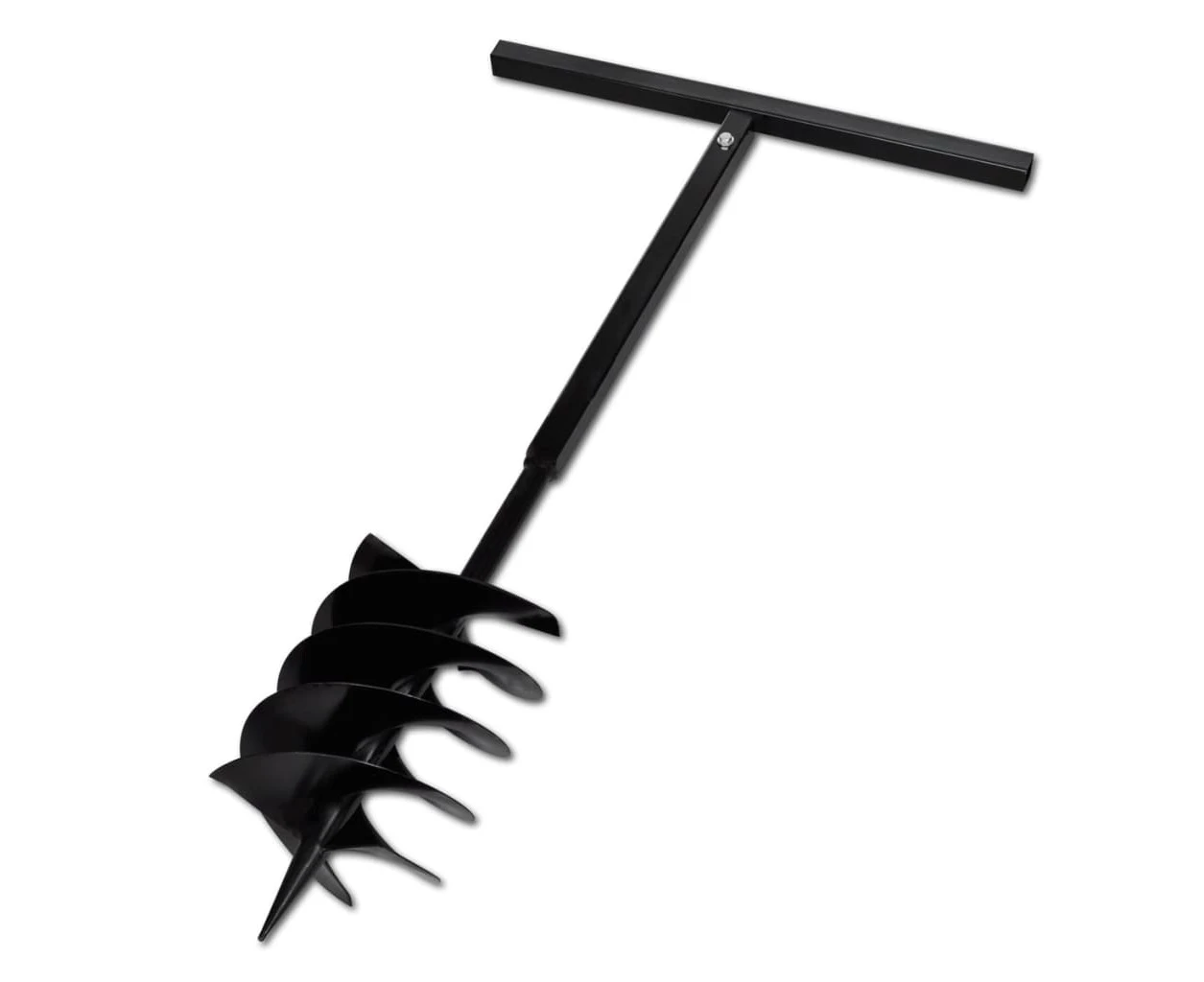 Heavy Duty Steel Ground Drill Auger Bit with Handle for Planting Gardening