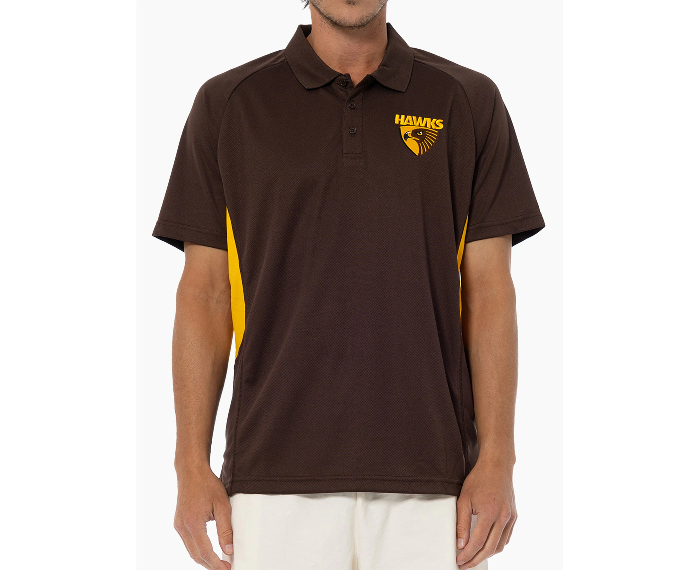 Hawthorn Hawks AFL Footy Mens Active Polo Shirt