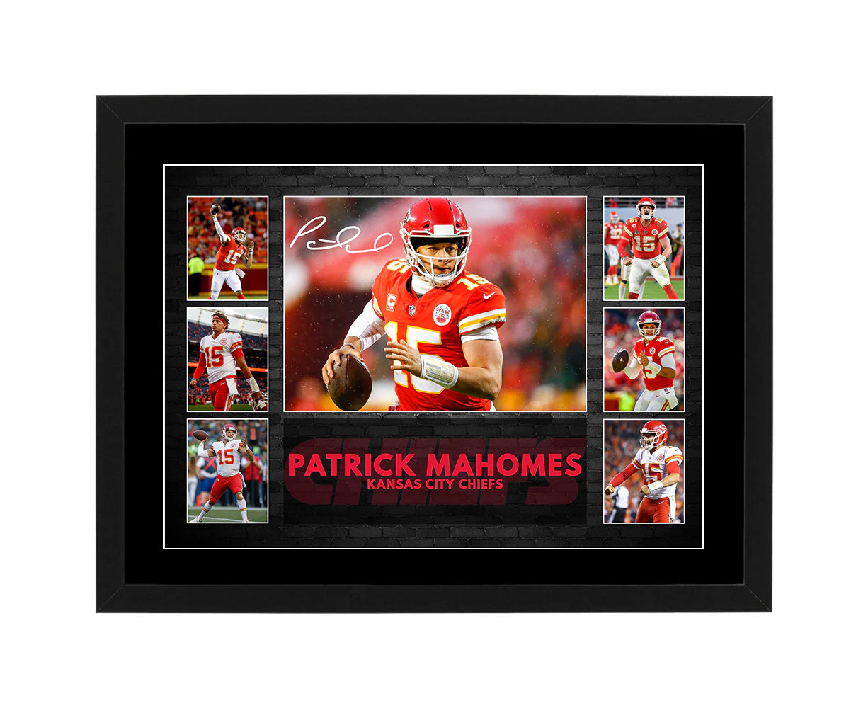 NFL - Patrick Mahomes Kansas City Chiefs Framed Pre Print