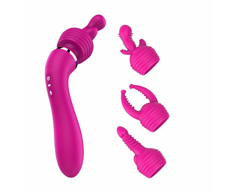 JRL 3 in 1 Double-Ended G-Spot & Clit Wand Vibrator / Personal Massager