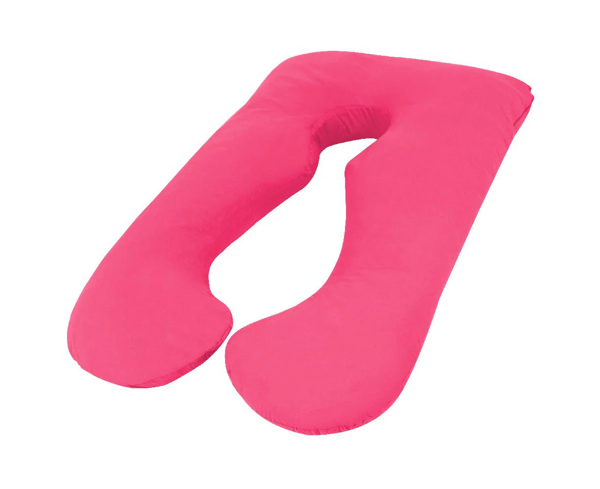 Hot Pink Color Woolcomfort Aus Made Maternity Pregnancy Nursing Sleeping Body Pillow