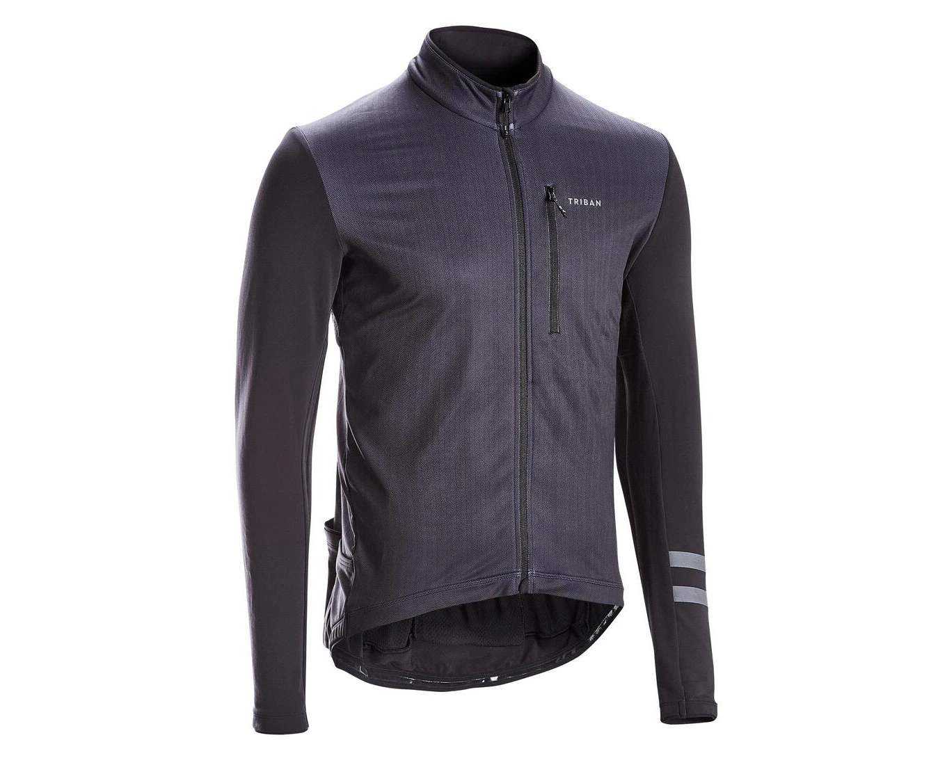 DECATHLON TRIBAN RC500 Men's Mid-Season Road Cycling Jersey - Long-Sleeved