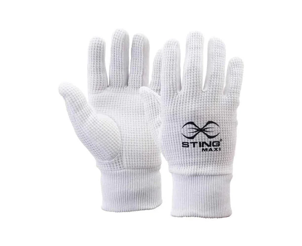 Sting Boxing Air Weave Cotton Inner gloves - White