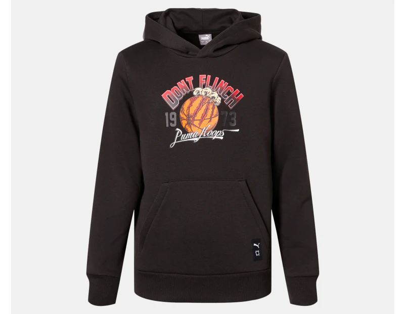 Puma Boys' Basketball Graphic Booster Hoodie - Puma Black