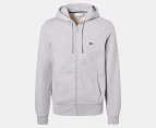 Lacoste Men's Core Zip-Up Hoodie - Silver Chine