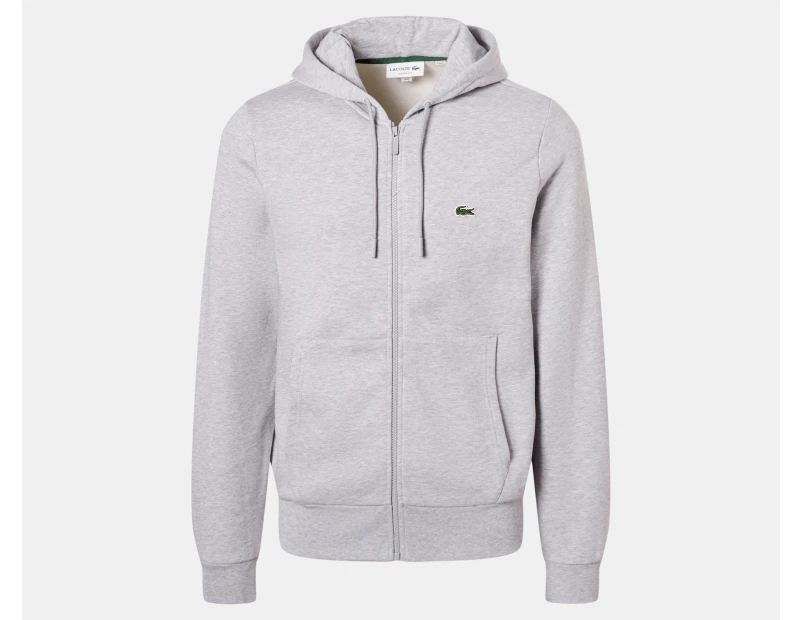 Lacoste Men's Core Zip-Up Hoodie - Silver Chine