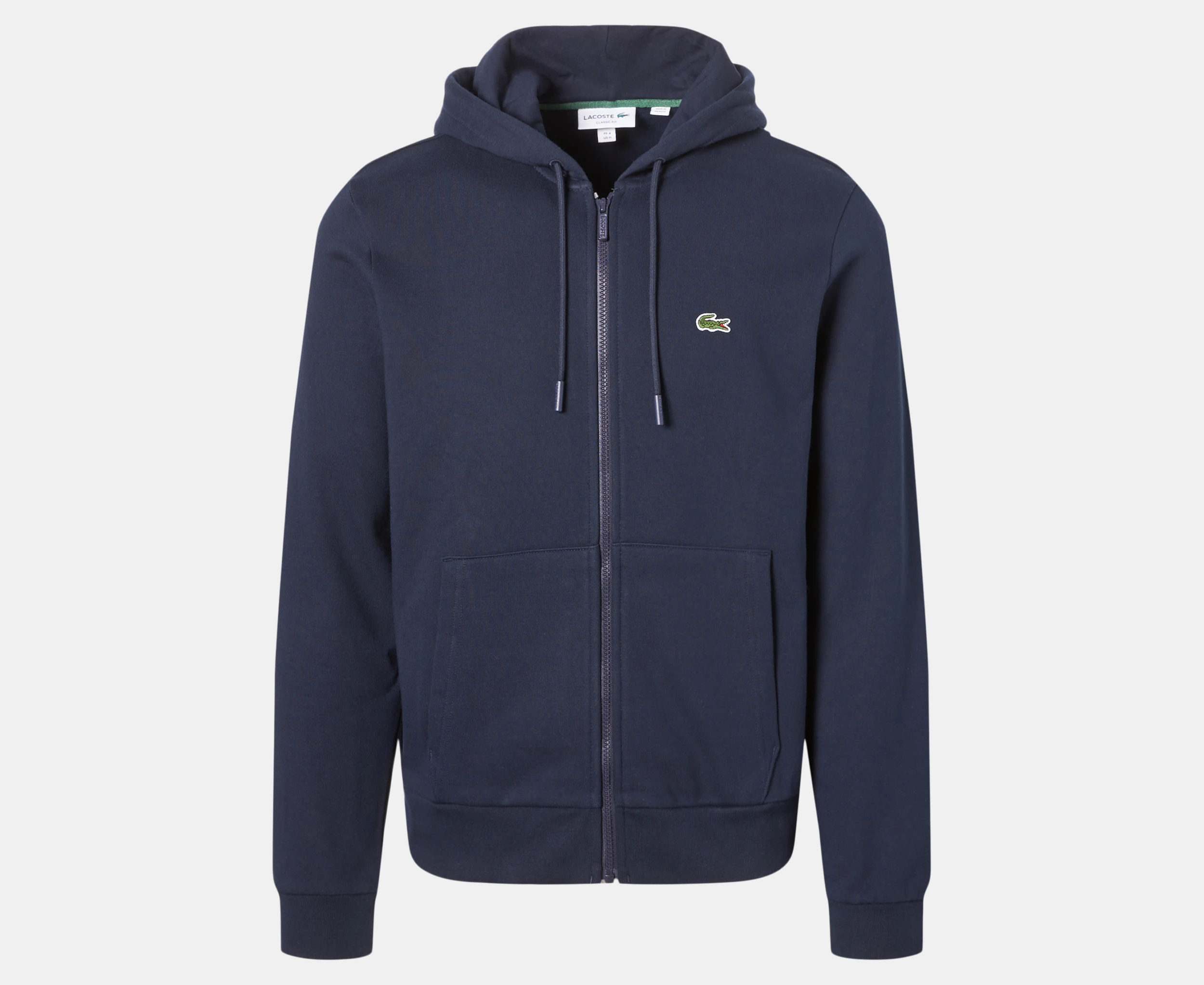 Lacoste Men's Core Zip-Up Hoodie - Navy Blue