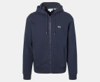 Lacoste Men's Core Zip-Up Hoodie - Navy Blue