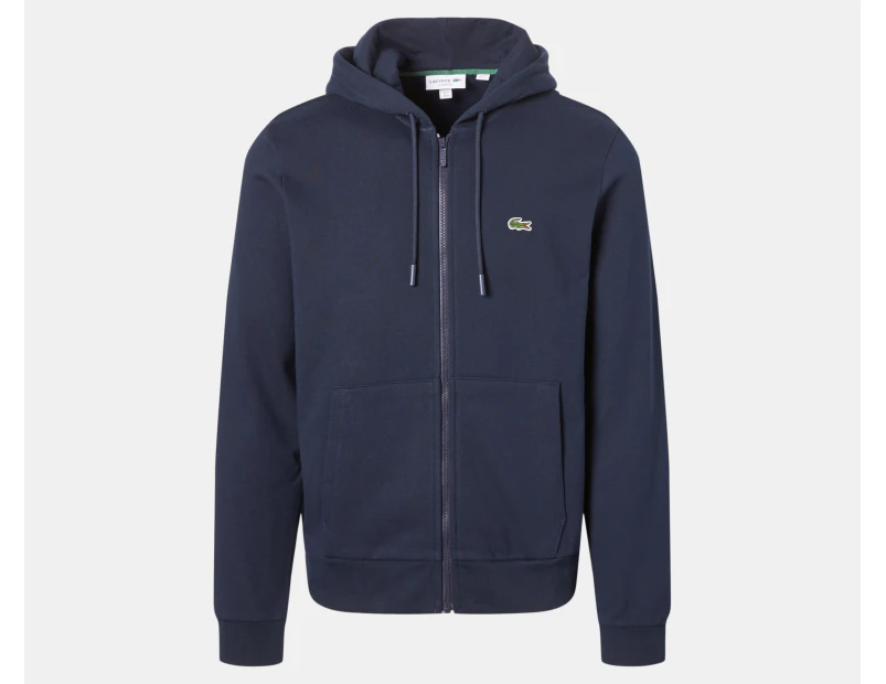 Lacoste Men's Core Zip-Up Hoodie - Navy Blue