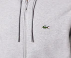 Lacoste Men's Core Zip-Up Hoodie - Silver Chine