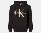 Calvin Klein Jeans Youth Boys' Old School Placement Logo Hoodie - Black