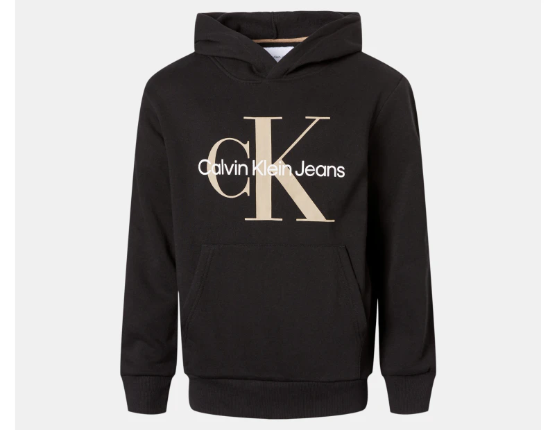 Calvin Klein Jeans Youth Boys' Old School Placement Logo Hoodie - Black