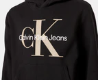 Calvin Klein Jeans Youth Boys' Old School Placement Logo Hoodie - Black