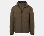 Calvin Klein Men's Core Puffer w/ Bib Jacket - Olive