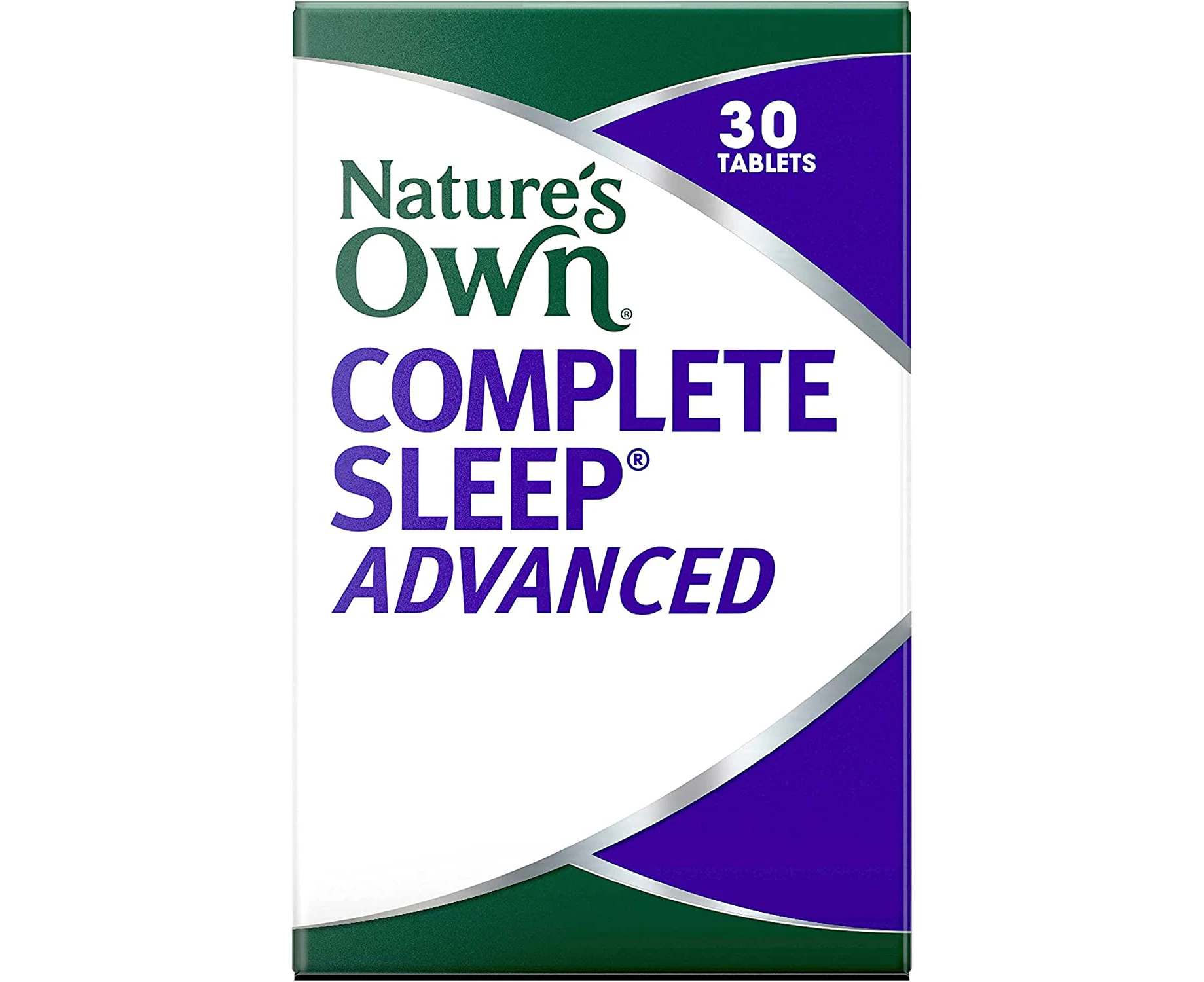 Nature's Own Complete Sleep Advanced for Stress Relief Tablets 60 - With Ziziphus, Hops, & Lactium - Traditionally used to Calm Nerves, Reduce Sleeplessnes