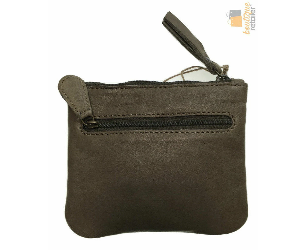 Womens Leather Clutch Wallet Purse Card Holder Satchel Zipper Handbag ITS05 - Grey